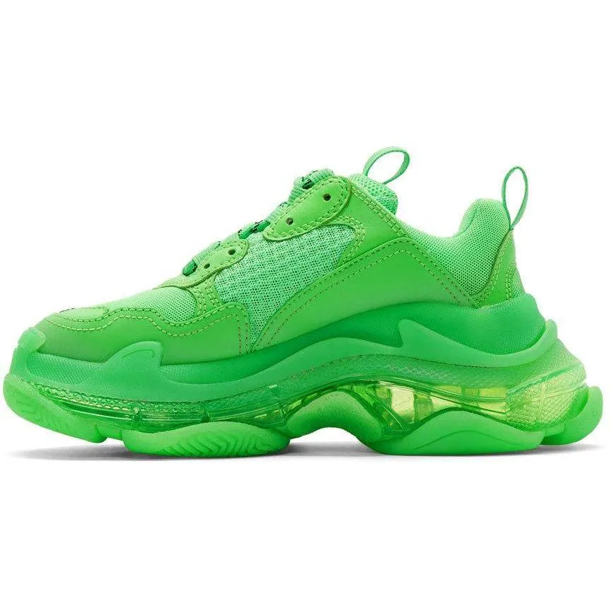Balenciaga Green Triple S Sneakers