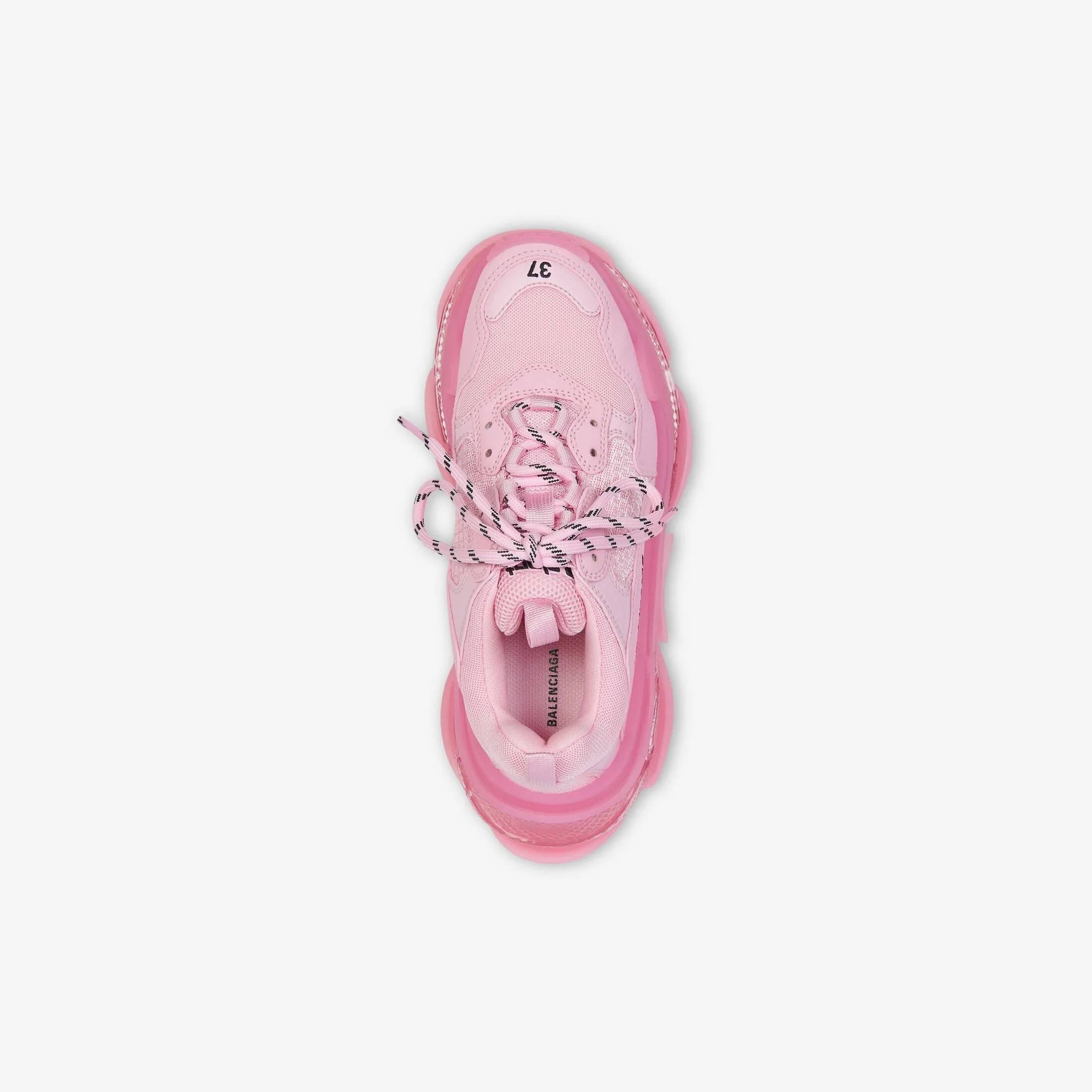 Balenciaga Triple S Clear Sole Sneakers- Pink