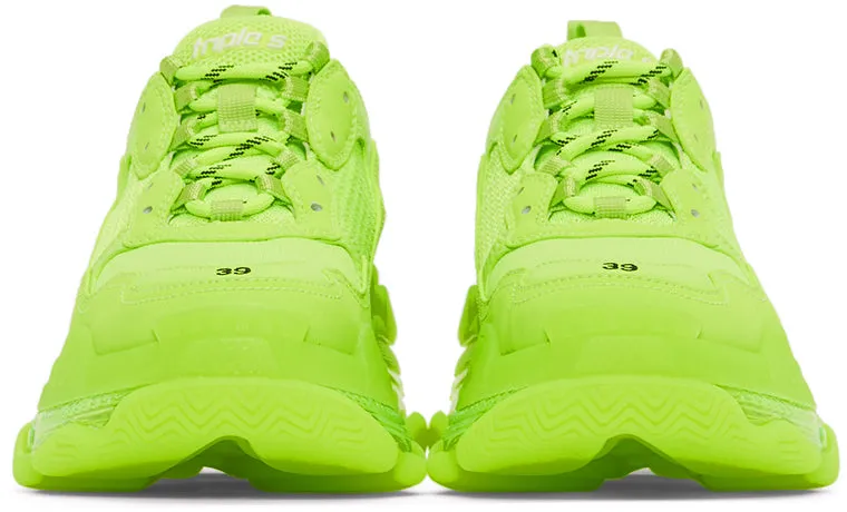 Balenciaga Yellow Triple S Sneakers