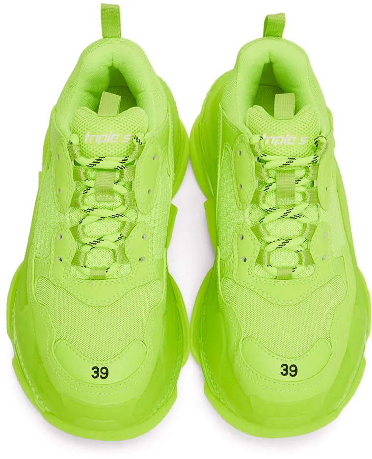 Balenciaga Yellow Triple S Sneakers