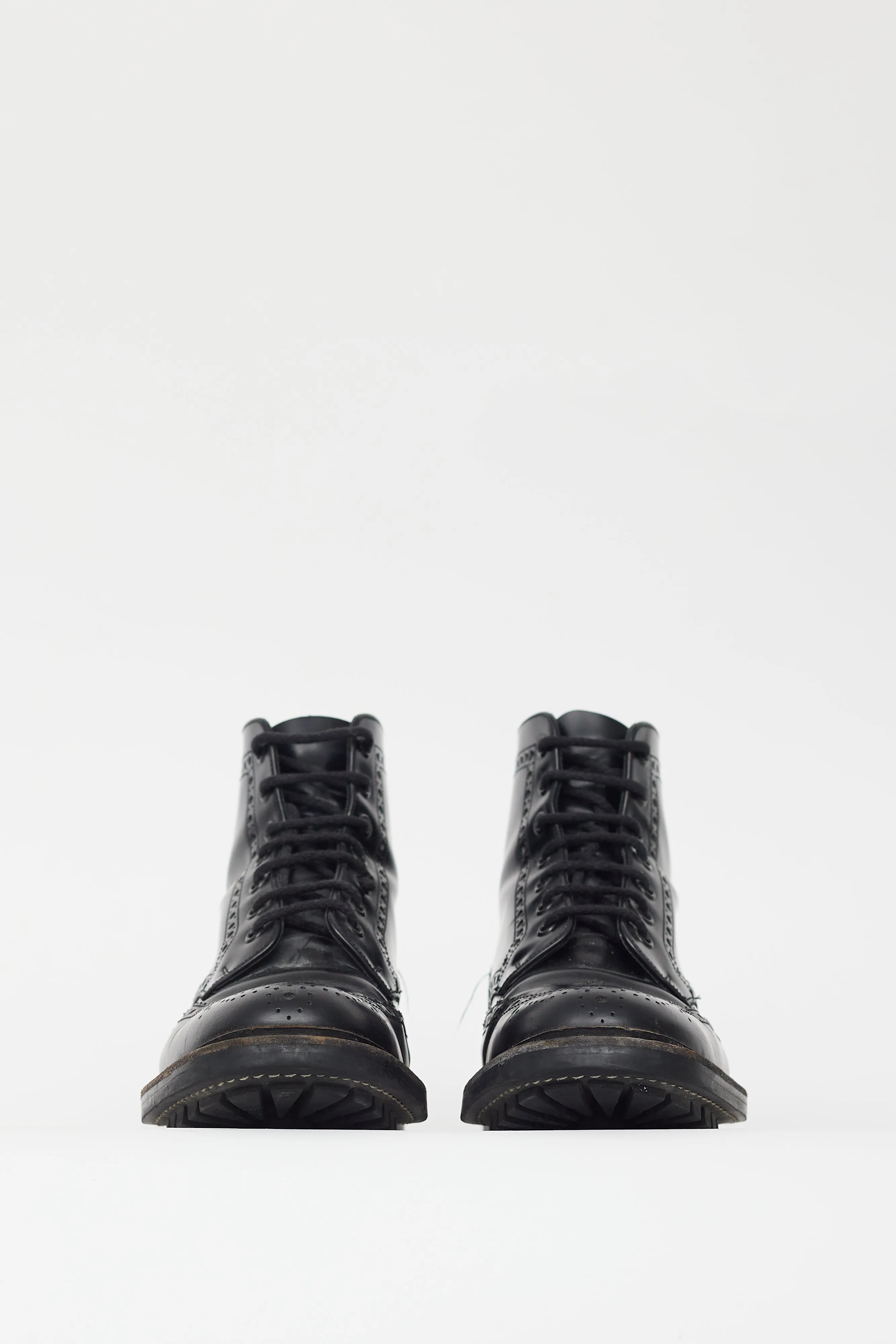 Black Leather Rubber Sole Chelsea Boot