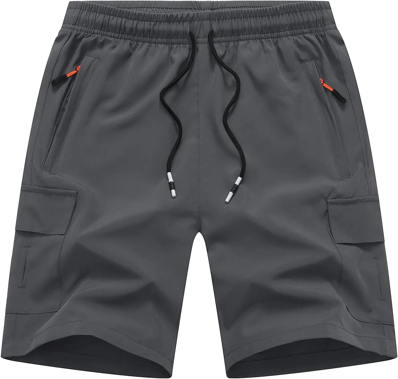 Boys Cargo Shorts Youth Quick Dry Lightweight Pull-On Hiking Shorts for Sports Outdoor with Zipper Pockets