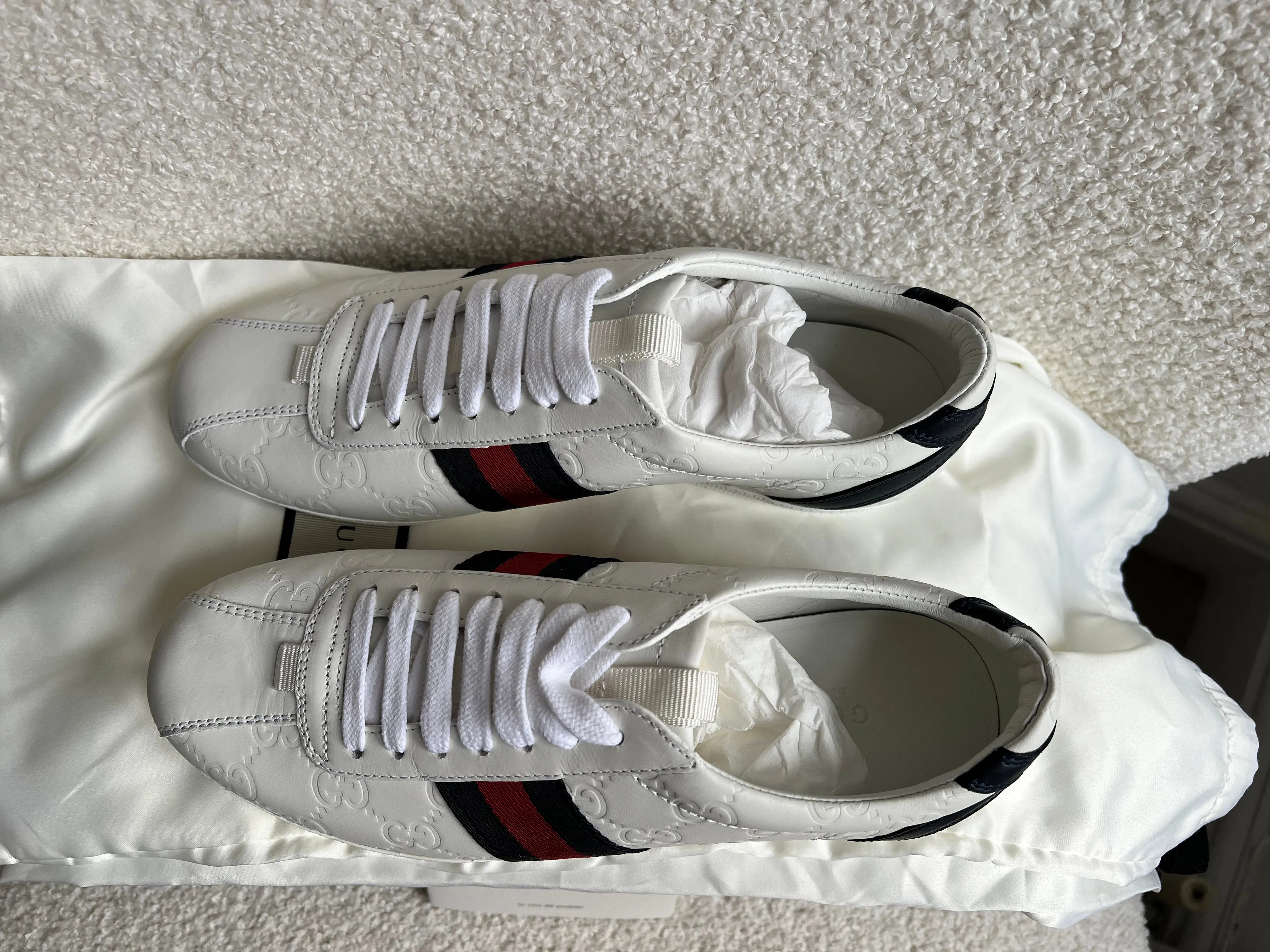 Gucci Ace Leather Sneakers size 4 36.5 (RRP £570)