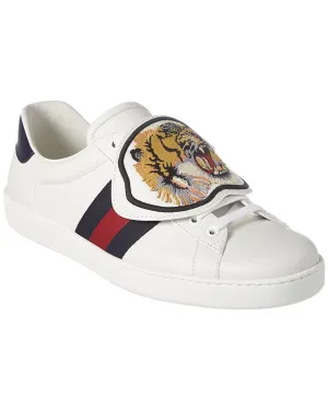 Gucci Ace Removable Patch Leather Sneaker