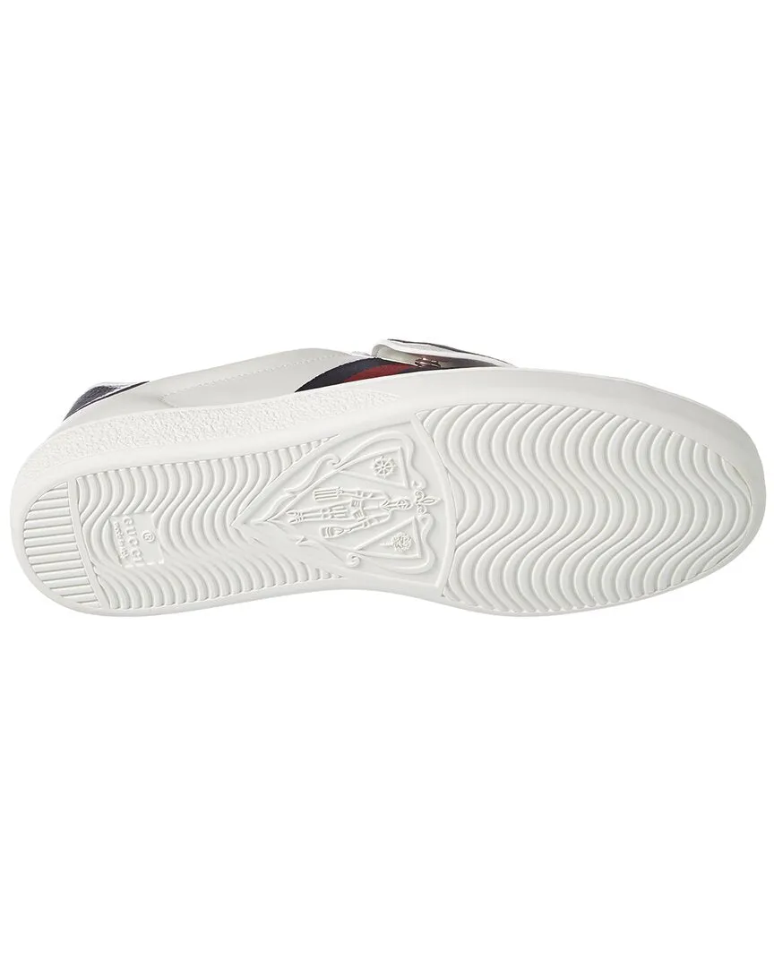 Gucci Ace Removable Patch Leather Sneaker