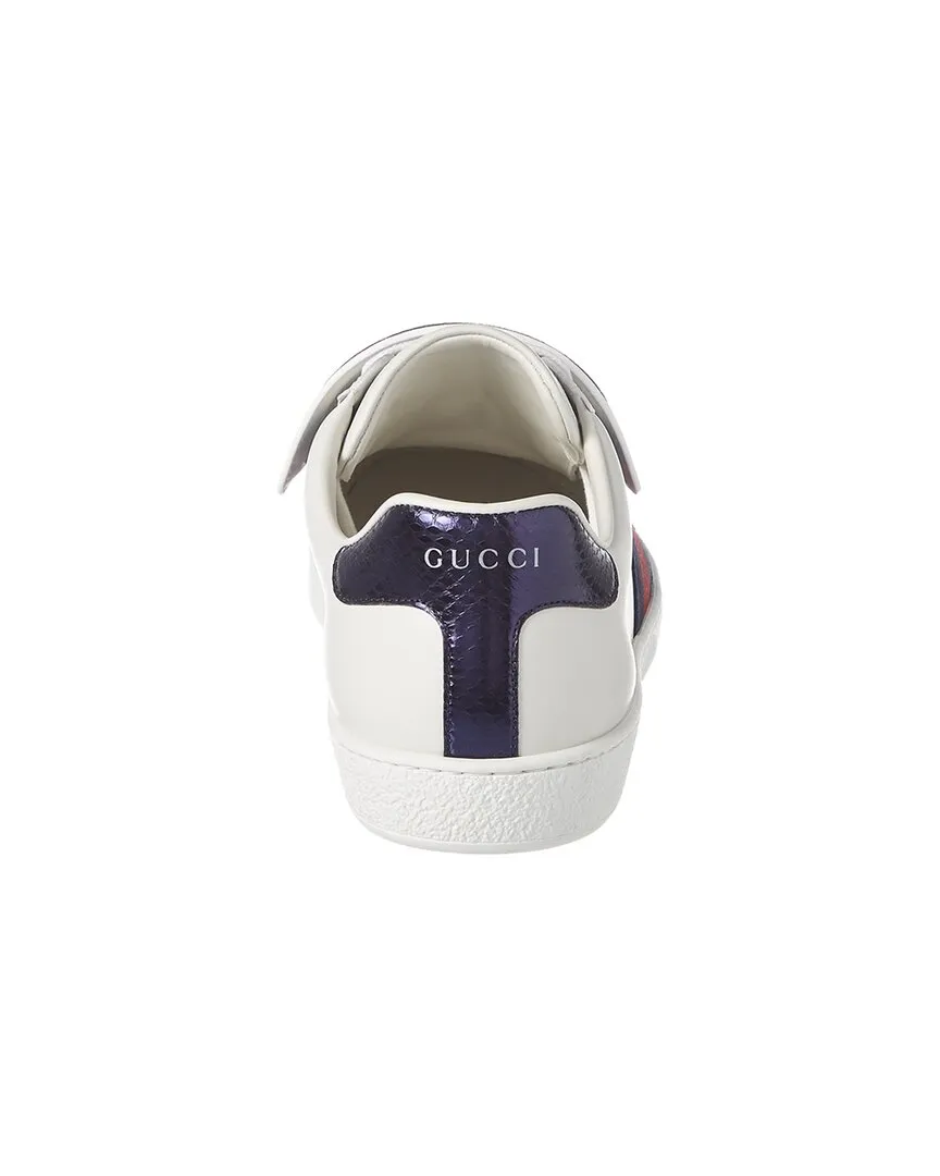 Gucci Ace Removable Patch Leather Sneaker