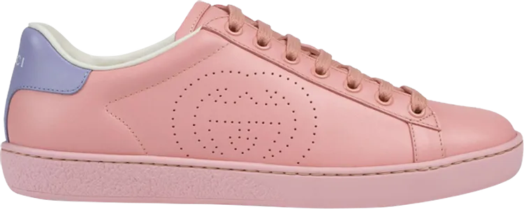 Gucci Wmns Ace Interlocking G Sneakers - Pink Blue