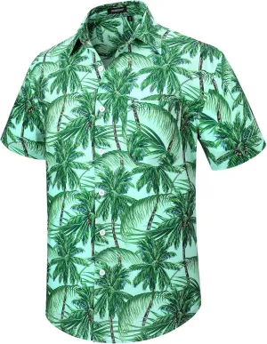 Hawaiian Shirt for Men Short Sleeve Button Down Shirt Men Casual Summer Tropical Beach Aloha Shirts for Men Hawaii Party