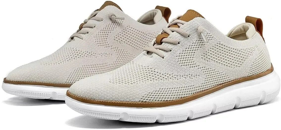 Mens Oxfords Lace-Up Lightweight Casual Walking Shoes Dress Shoes Fashion Sneakers Shoes