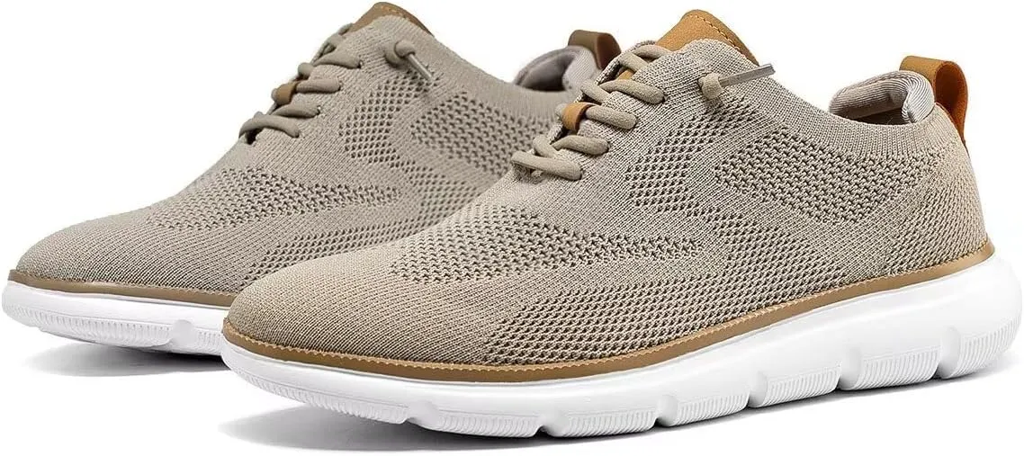 Mens Oxfords Lace-Up Lightweight Casual Walking Shoes Dress Shoes Fashion Sneakers Shoes