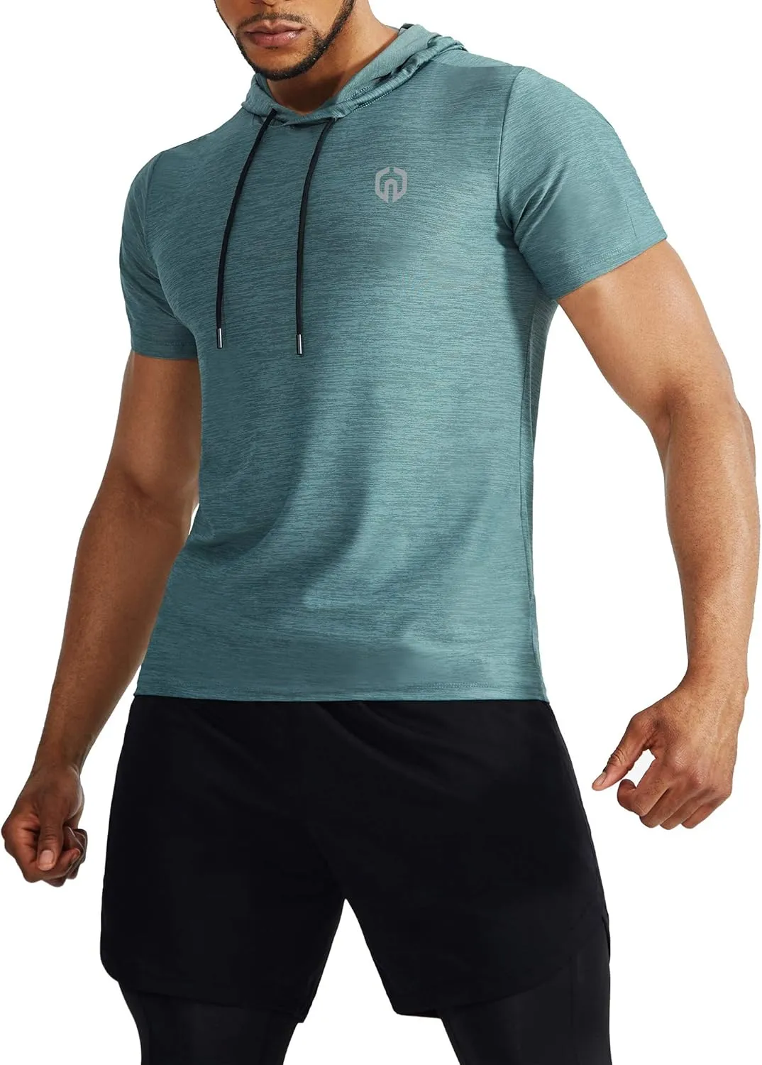NELEUS Men's Dry Fit Performance Athletic Shirt with Hoods