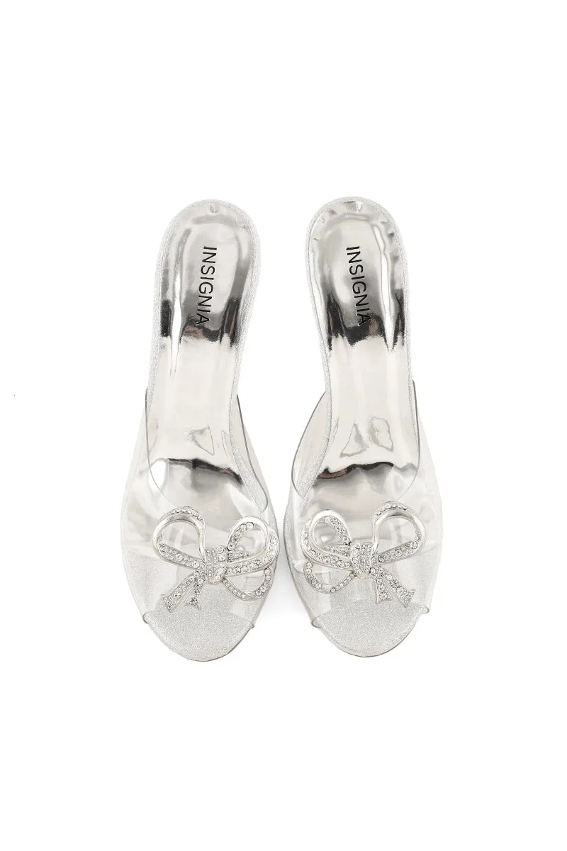 Party Wear Slip On I38521-Silver