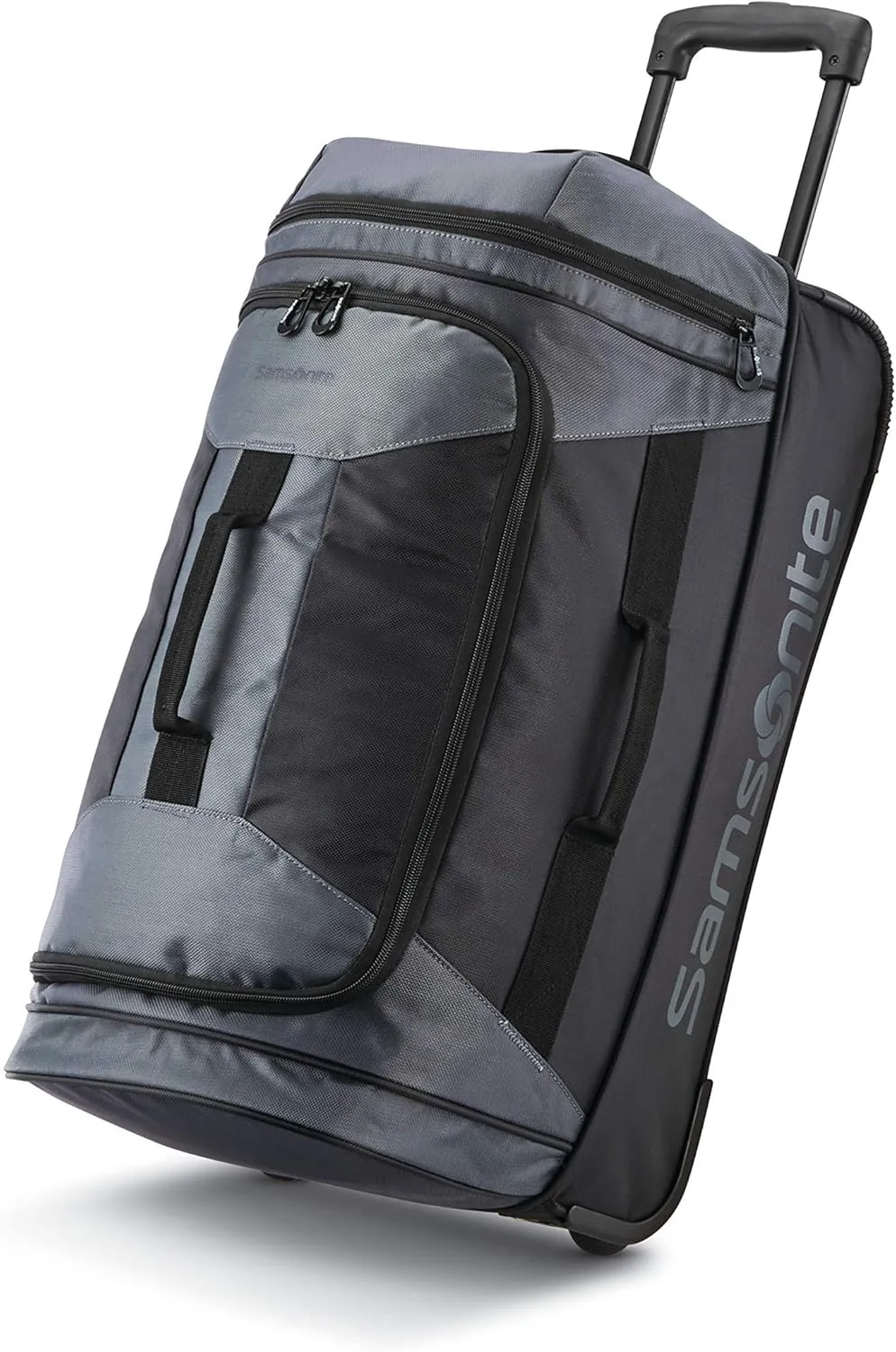Samsonite Andante 2 Wheeled Duffel Bag ?C 22-Inch Durable Rolling Luggage with Inline Skate Wheels, Push-Button Handle & Spacious Compartments ?C Travel-Friendly and Lightweight - Moss Green/Black