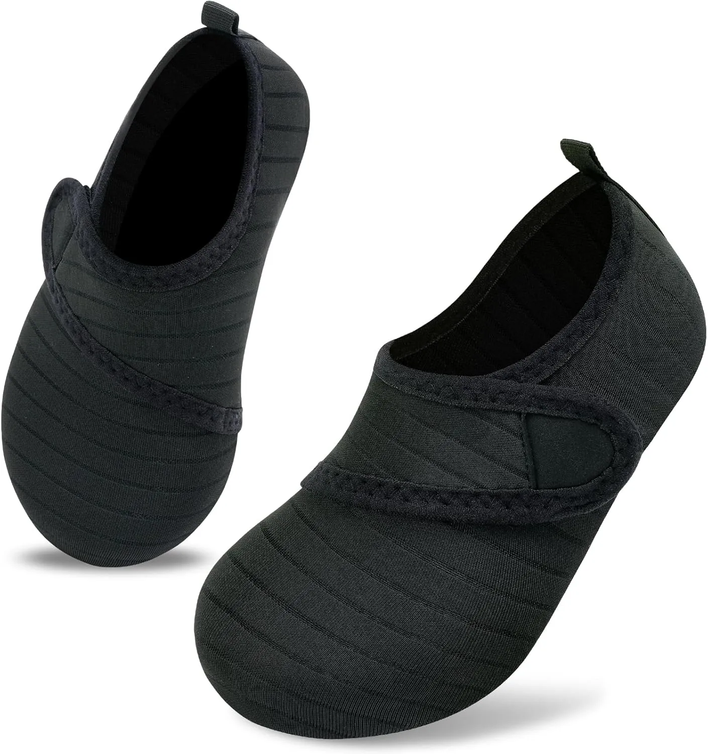 VIFUUR Kids Water Shoes Boys Girls Barefoot Water Sports Socks Hook&Loop Beach Shoes Quick Dry Aqua Socks Swim Walking Outdoor Sports for Toddler