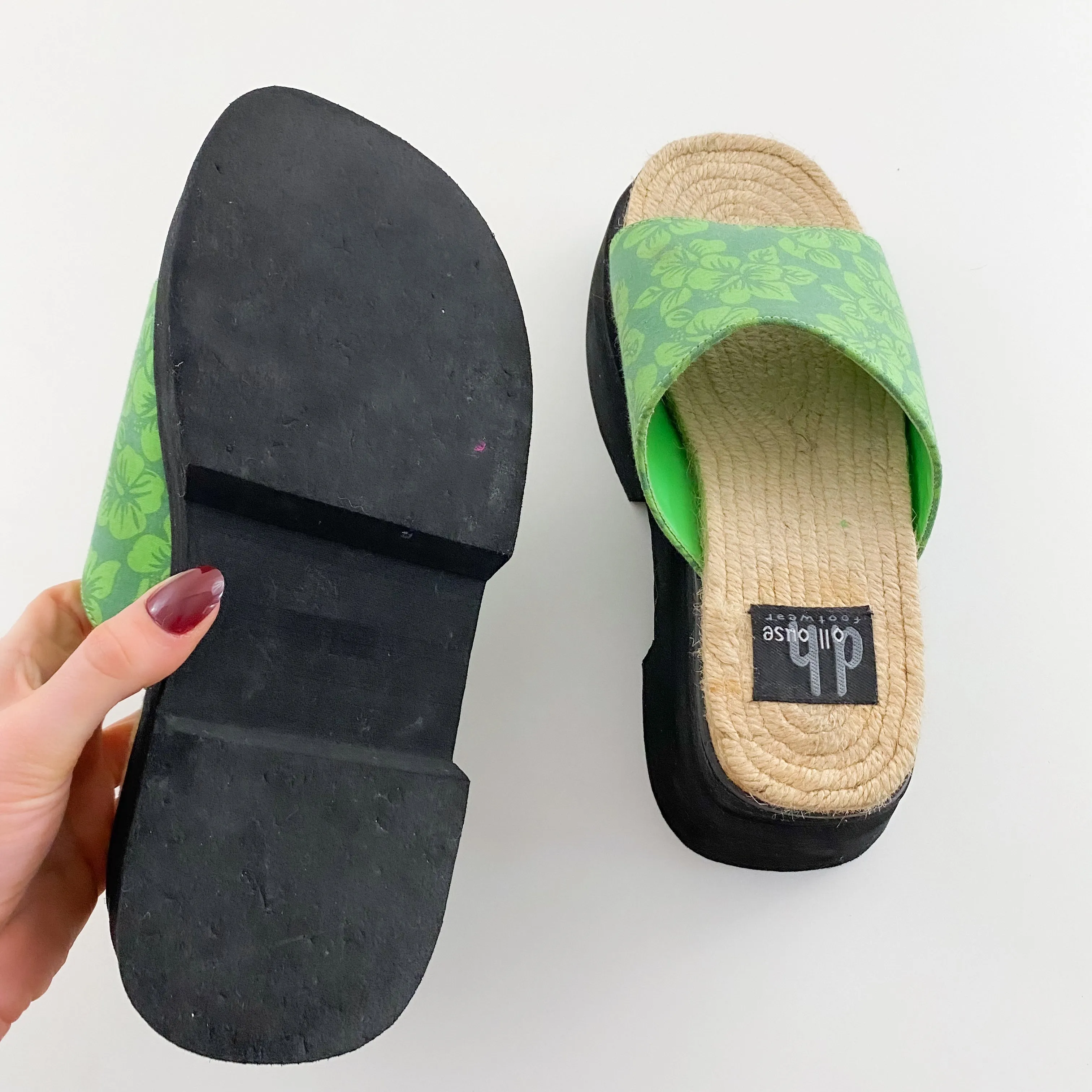 Y2K Hibiscus Platform Sandals