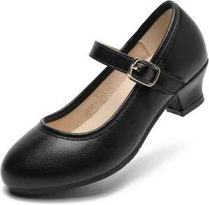 Youdesney Girls Dress Shoes, Mary Jane Flower Girls Shoes, Cute Princess Low Heels for School, Wedding, Party (Toddler/Little Kids/Big Kids)